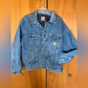 Men’s Vintage Carhartt Blanket Lined Denim Jacket - size tag unavailable